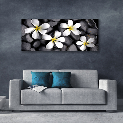 Canvas print Flowers floral white