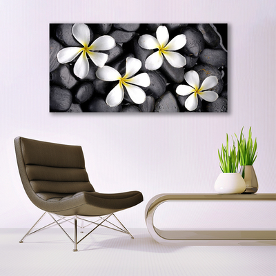 Canvas print Flowers floral white