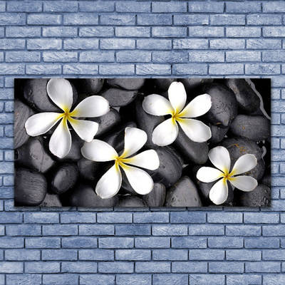 Canvas print Flowers floral white