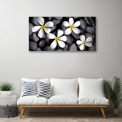 Canvas print Flowers floral white