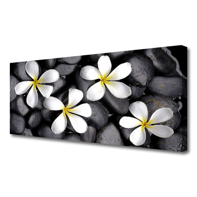 Canvas print Flowers floral white