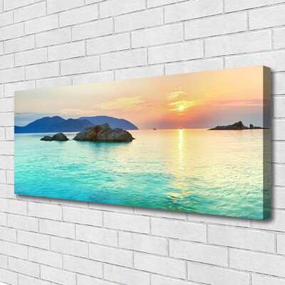 Canvas print Sea landscape blue