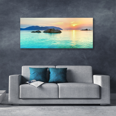 Canvas print Sea landscape blue