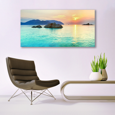 Canvas print Sea landscape blue