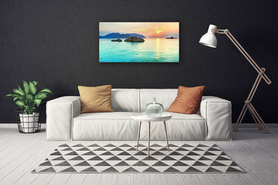 Canvas print Sea landscape blue