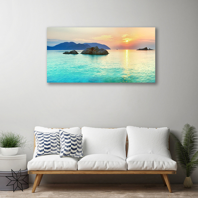 Canvas print Sea landscape blue