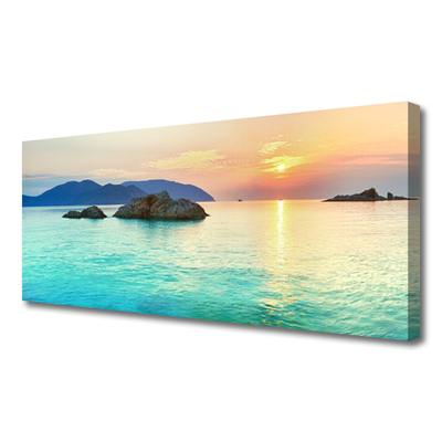 Canvas print Sea landscape blue