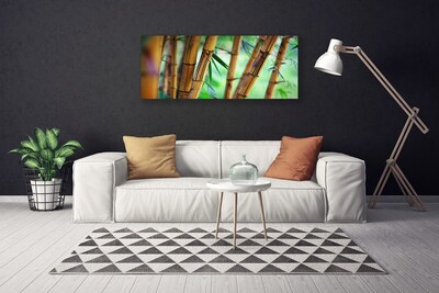 Canvas print Bamboo nature yellow