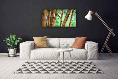 Canvas print Bamboo nature yellow