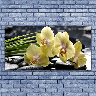 Canvas print Flowers floral yellow