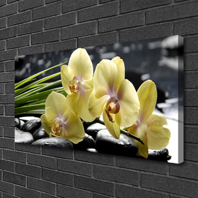 Canvas print Flowers floral yellow