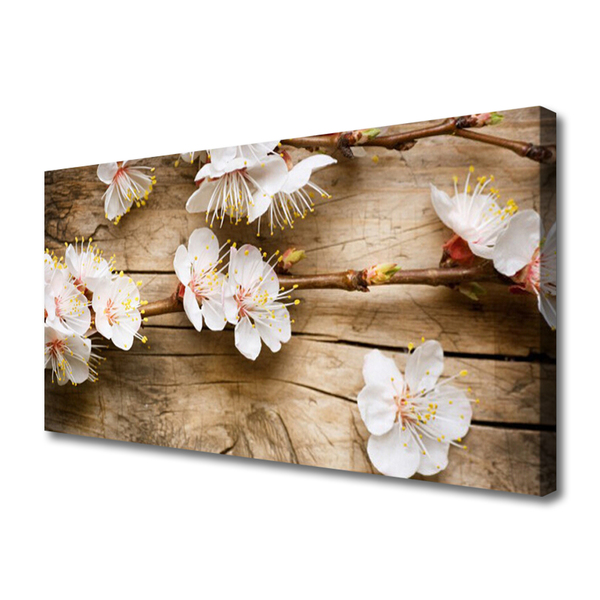 Canvas print Flowers floral white