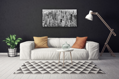 Canvas print City houses grey