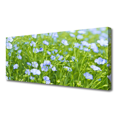 Canvas print Flowers grass nature purple green