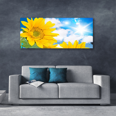 Canvas print Flowers floral yellow