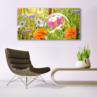 Canvas print Flowers nature multi