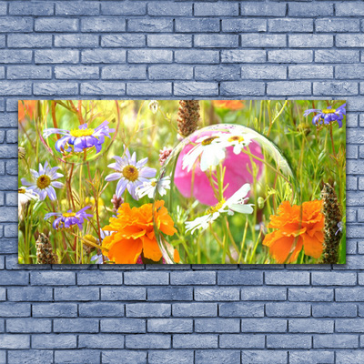 Canvas print Flowers nature multi