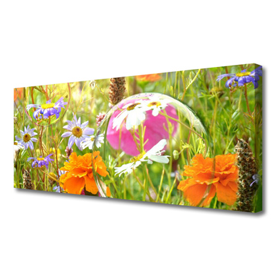 Canvas print Flowers nature multi