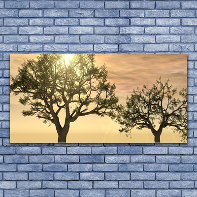 Canvas print Trees nature brown green