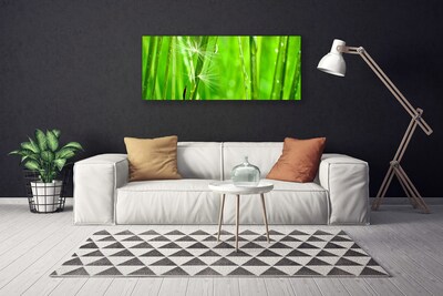 Canvas print Grass floral green