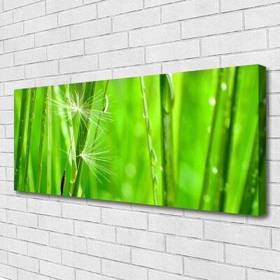 Canvas print Grass floral green