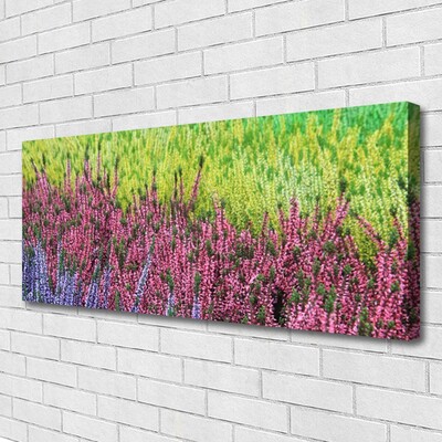 Canvas print Flower floral purple red green