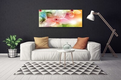 Canvas print Flowers art multi