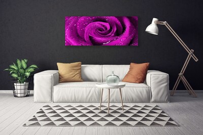 Canvas print Rose floral pink