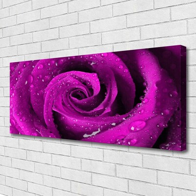 Canvas print Rose floral pink