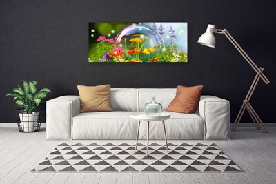 Canvas print Flowers nature multi