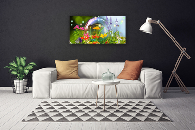 Canvas print Flowers nature multi