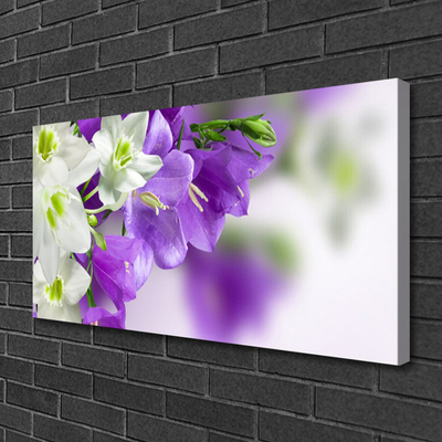 Canvas print Flowers floral purple white