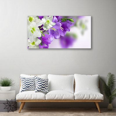 Canvas print Flowers floral purple white