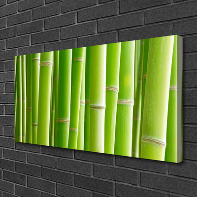 Canvas print Bamboo stalks floral green