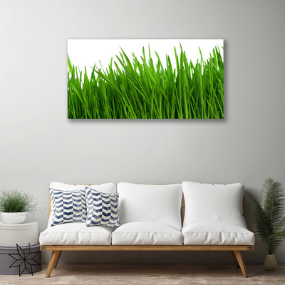 Canvas print Grass floral green