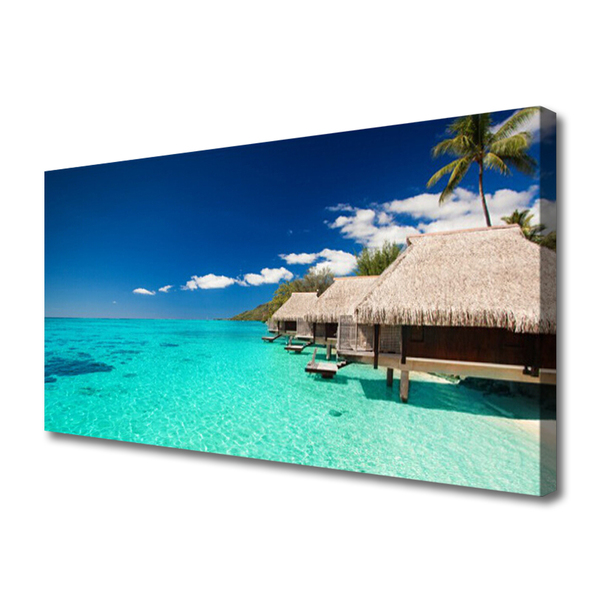 Canvas print Sea landscape blue