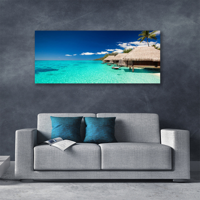 Canvas print Sea landscape blue