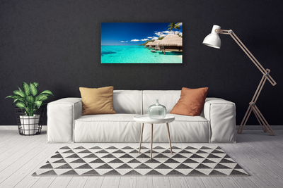 Canvas print Sea landscape blue