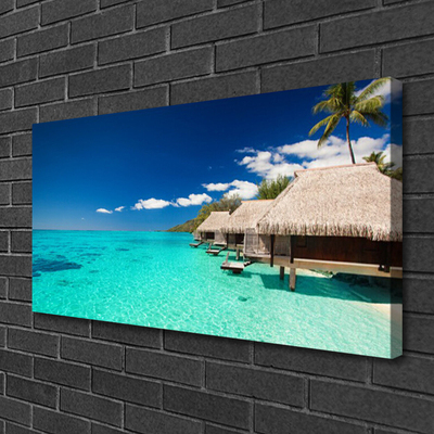 Canvas print Sea landscape blue