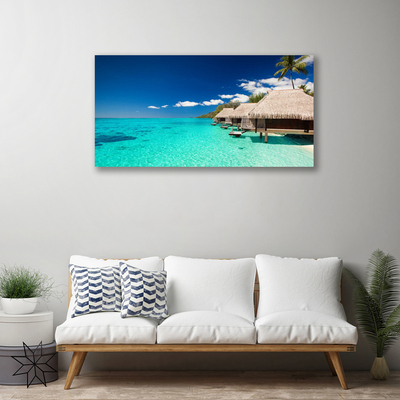 Canvas print Sea landscape blue