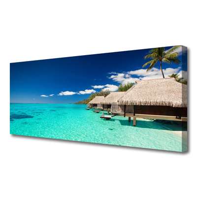 Canvas print Sea landscape blue