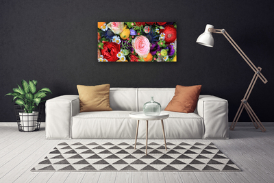 Canvas print Flowers floral multi