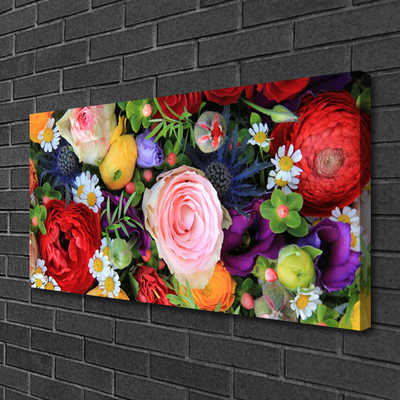 Canvas print Flowers floral multi