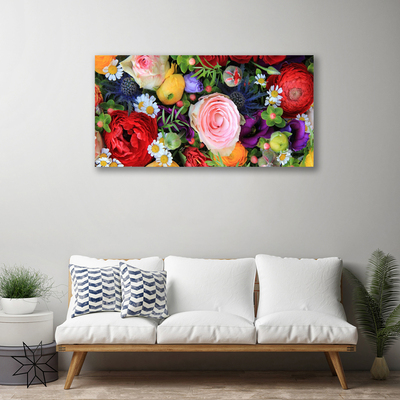 Canvas print Flowers floral multi