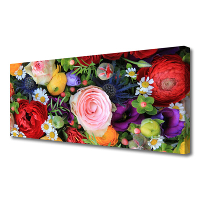 Canvas print Flowers floral multi