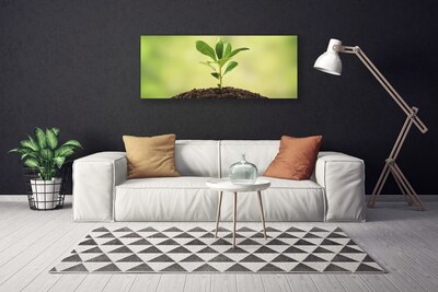 Canvas print Growth floral green