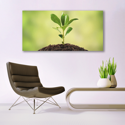 Canvas print Growth floral green