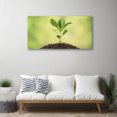 Canvas print Growth floral green