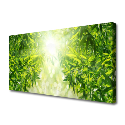 Canvas print Leaves nature green