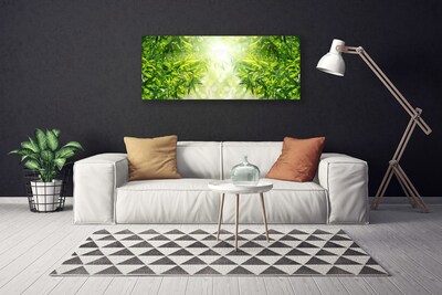 Canvas print Leaves nature green